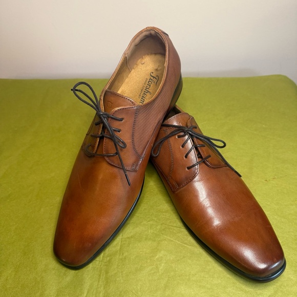 Florsheim Brown Leather Oxford Shoes - Picture 2 of 11
